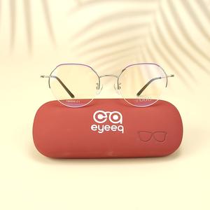 Silver round  metal eyeglasses for women ( eq0006 78A095 c1 )