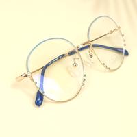 Golden round  metal eyeglasses for women ( eq0005 78A071 )