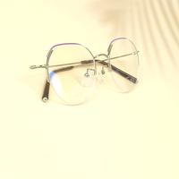 Silver round  metal eyeglasses for women ( eq0006 78A095 c1 )