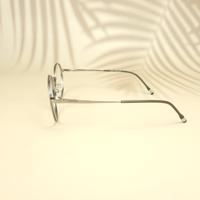 Silver round unisex metal eyeglasses ( eq0004 918310 )