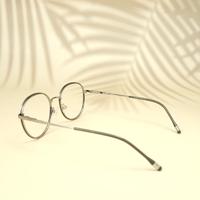 Silver round unisex metal eyeglassess ( eq0001 918308 )