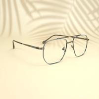 Gun sky square unisex metal eyeglasses ( eq0016 161602 )