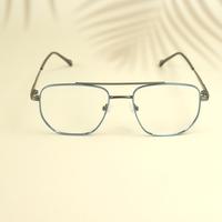 Gun sky square unisex metal eyeglasses ( eq0016 161602 )