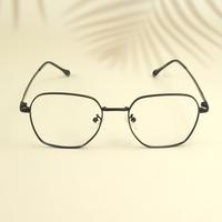 Black square unisex metal eyeglasses ( eq0019 35069 )