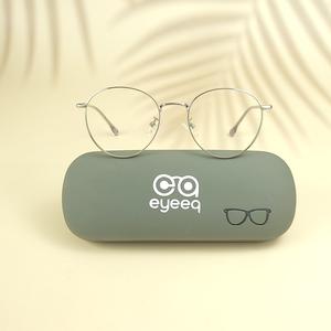 Silver round unisex metal eyeglasses ( eq0025 35045 )