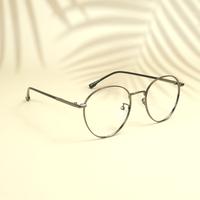 Gun round unisex metal eyeglasses ( eq0026 35045 )