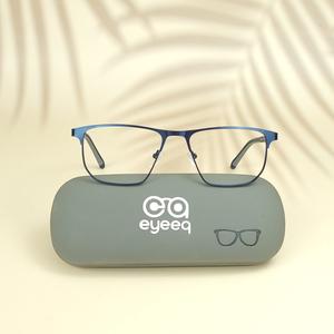 Blue square metal frame for men ( eq0030 22910 )