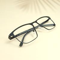 Black square metal eyeglasses for men ( eq0029 22910 )
