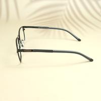 Black square metal eyeglasses for men ( eq0029 22910 )