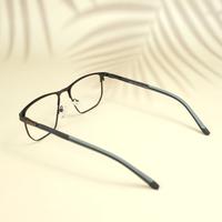 Black square metal eyeglasses for men ( eq0029 22910 )
