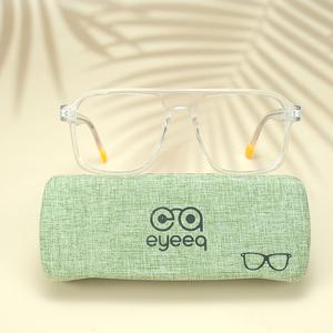 White square unisex sheet eyeglasses ( eq0044 6606 )