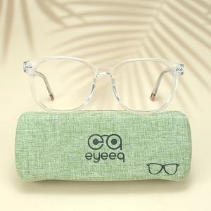 White round unisex sheet eyeglasses ( eq0046 6605 )