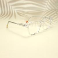 White square unisex sheet eyeglasses ( eq0043 6602 )