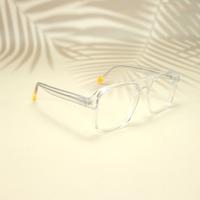 White square unisex sheet eyeglasses ( eq0044 6606 )