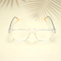 White square unisex sheet eyeglasses ( eq0044 6606 )