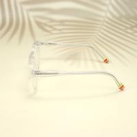 White square unisex sheet eyeglasses ( eq0043 6602 )