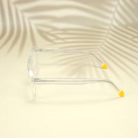 White square unisex sheet eyeglasses ( eq0044 6606 )