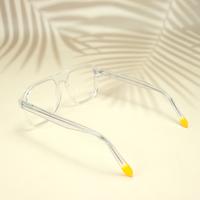 White square unisex sheet eyeglasses ( eq0044 6606 )