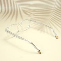 White round unisex sheet eyeglasses ( eq0046 6605 )