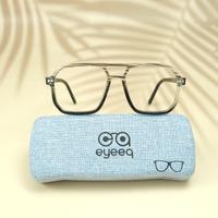 Black and gun wayfarer unisex sheet eyeglasses ( eq0056 31017 )