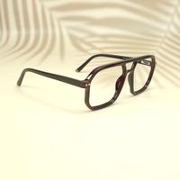 Brown wayfarer unisex sheet eyeglasses ( eq0058 31017 )