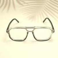 Black and gun wayfarer unisex sheet eyeglasses ( eq0056 31017 )