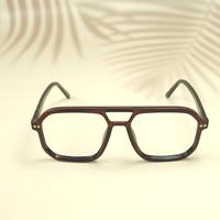 Brown wayfarer unisex sheet eyeglasses ( eq0058 31017 )