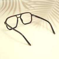 Brown wayfarer unisex sheet eyeglasses ( eq0058 31017 )