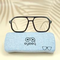 Black white wayfarer unisex sheet eyeglasses ( eq0059 31017 )