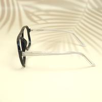 Black white wayfarer unisex sheet eyeglasses ( eq0059 31017 )