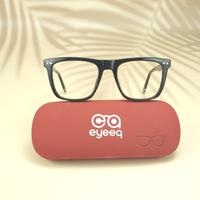 Black square unisex sheet eyeglasses ( eq0061 31016 )