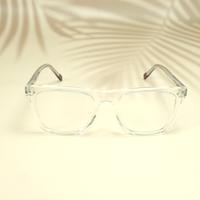 White square unisex sheet eyeglasses ( eq0060 31016 )