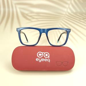 Blue square unisex sheet eyeglasses ( eq0064 31016 )