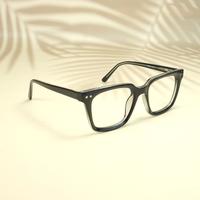 Black square unisex sheet eyeglasses ( eq0066 31019 )