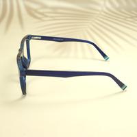 Blue square unisex sheet eyeglasses ( eq0064 31016 )