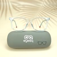 Sky Blue round unisex sheet eyeglasses ( eq0071 31020 )