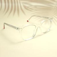 White round unisex sheet eyeglasses ( eq0070 31020 )