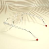 White round unisex sheet eyeglasses ( eq0070 31020 )