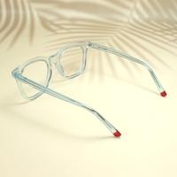 Sky Blue round unisex sheet eyeglasses ( eq0071 31020 )