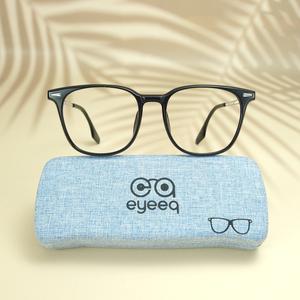Black round unisex sheet eyeglasses ( eq0094 tr2166 )