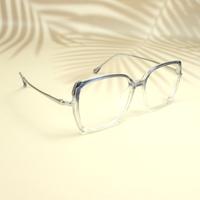 Grey & white rectangle  sheet eyeglasses for women ( eq0098 tr2088 )