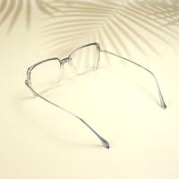 Grey & white rectangle  sheet eyeglasses for women ( eq0098 tr2088 )