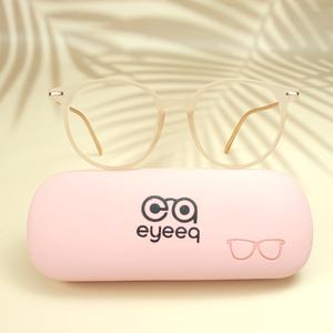 Golden round unisex sheet eyeglasses ( eq0102 tr2158
