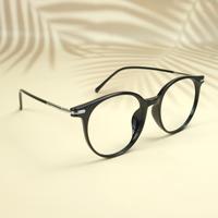 Black round unisex sheet eyeglasses ( eq0101 tr2158 )