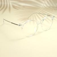White round unisex sheet eyeglasses ( eq0103 tr2158 )
