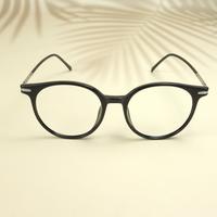 Black round unisex sheet eyeglasses ( eq0101 tr2158 )
