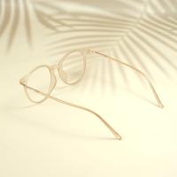 Golden round unisex sheet eyeglasses ( eq0102 tr2158