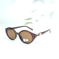 Mimi brown oval polarized sunglasses for women ( gg0006 mi857g c6 )