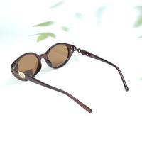 Mimi brown oval polarized sunglasses for women ( gg0006 mi857g c6 )