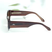 Mimi brown oval polarized sunglasses for women ( gg0018 mi852g c6 )